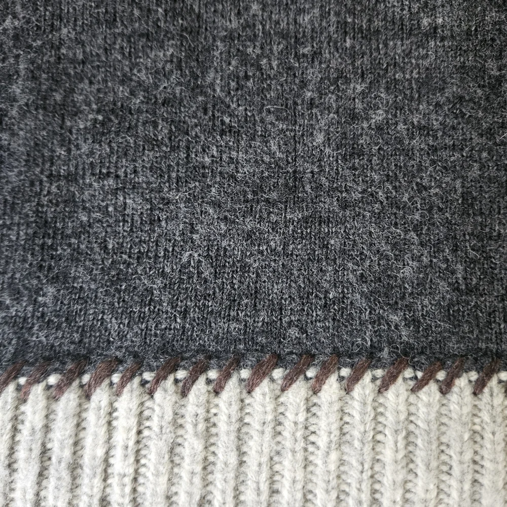 Gant By Michael Bastian Grey Shetland Wool Sweater Size L - Picture 5 of 10